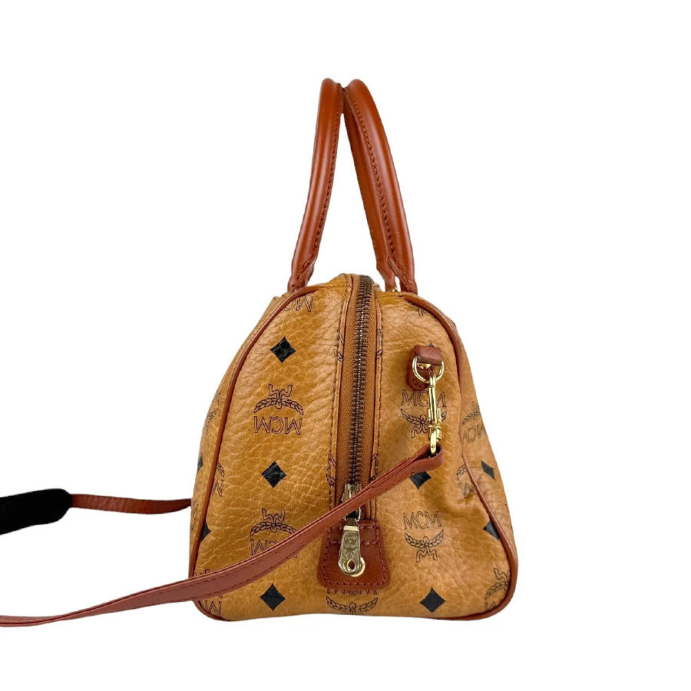 Mcm Black Bag Shoulder brown 2way leather Black Brown